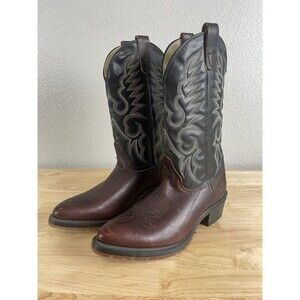 Double H aeroglideMen's Brown and Black Western Boots